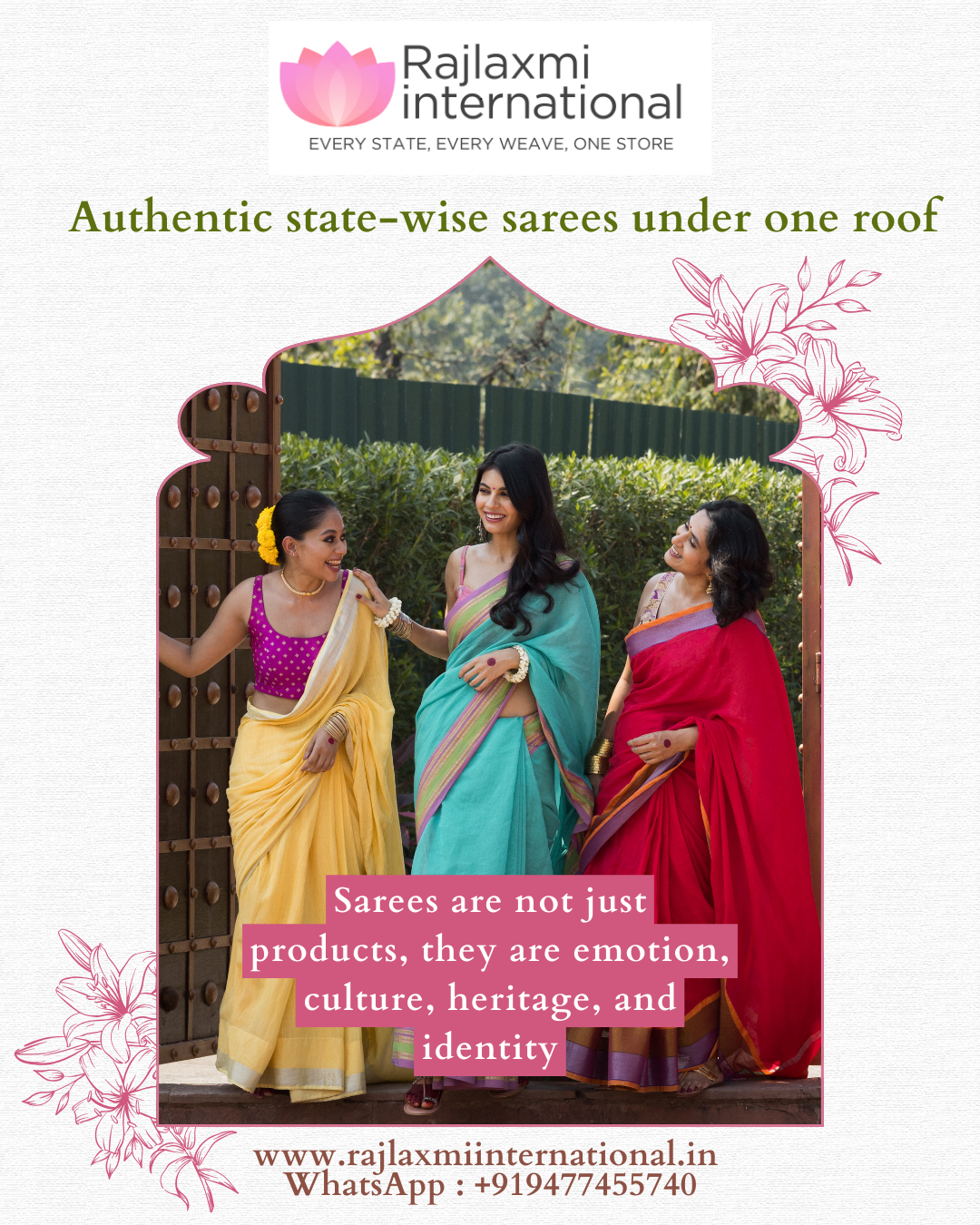 Rajlaxmi International – India's Trusted Marketplace for Authentic Sarees & Women Entrepreneurs