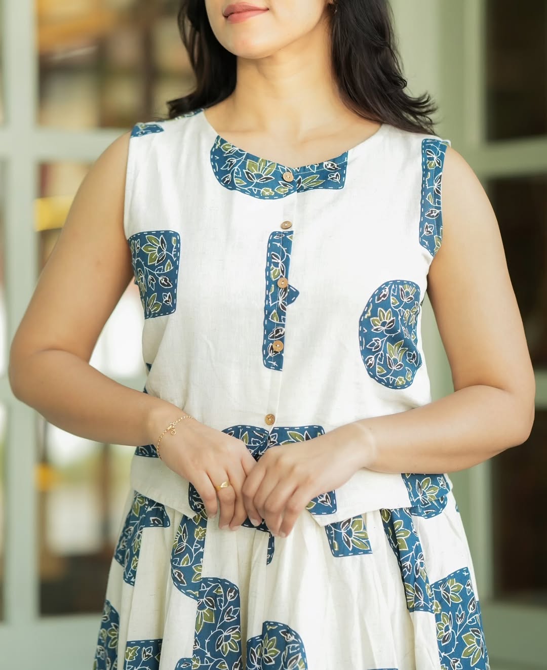 Cotton Skirt - White