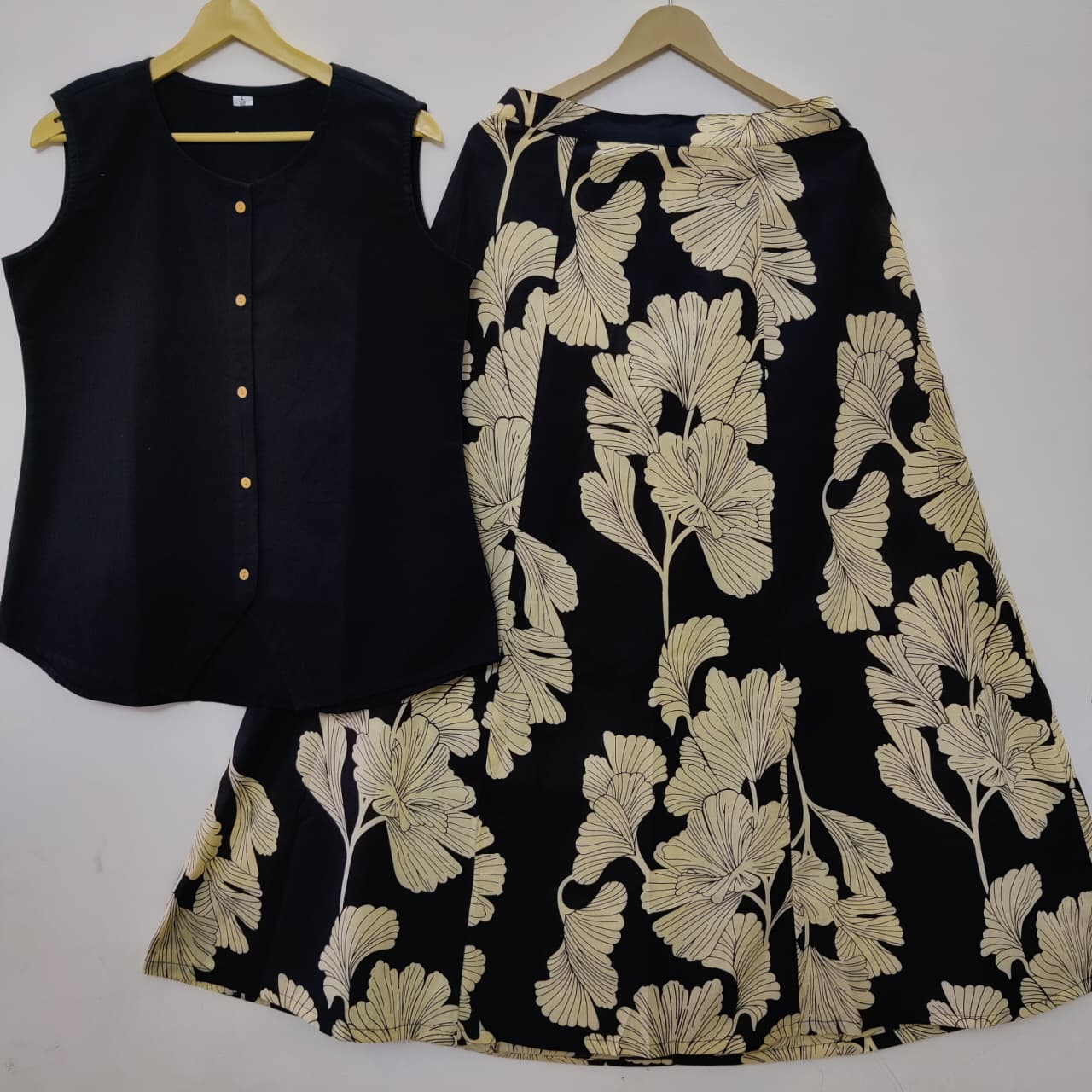 Cotton Skirt - Navy Blue