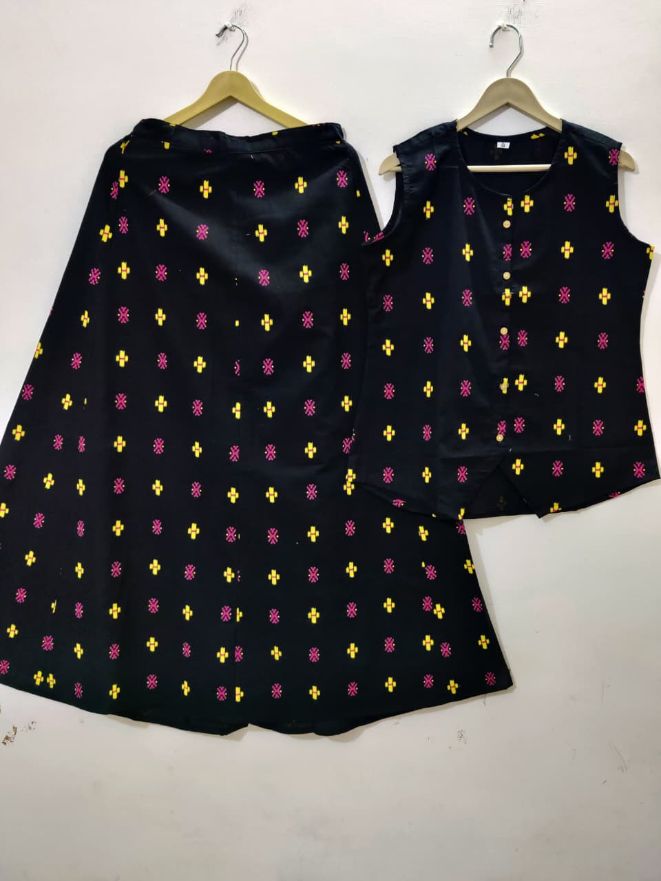 Cotton Skirt - Black