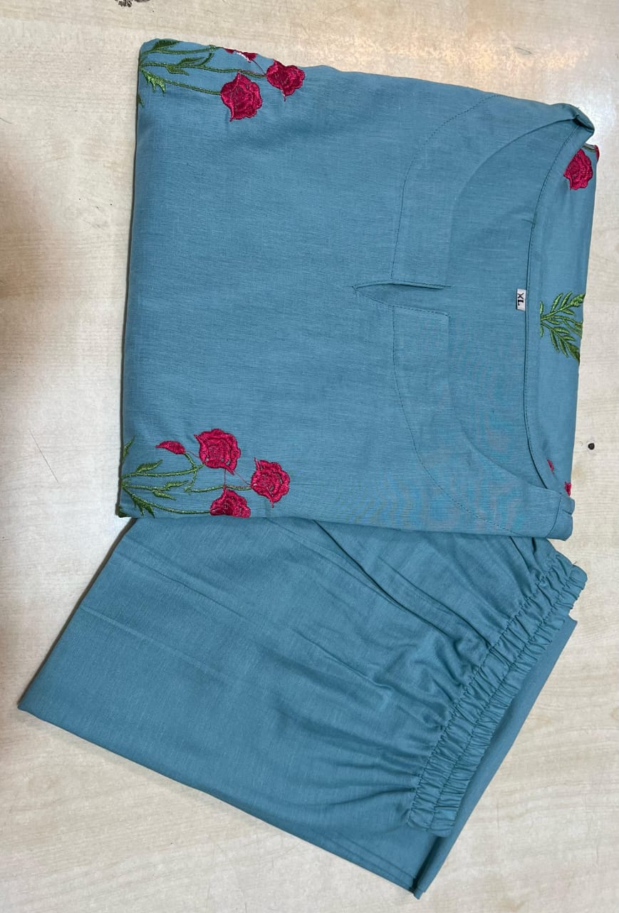 Beautiful Butta machine embroidery Suit Set for a graceful look - SKU1