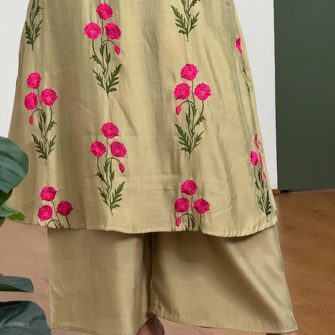 Beautiful Butta machine embroidery Suit Set for a graceful look - SKU3