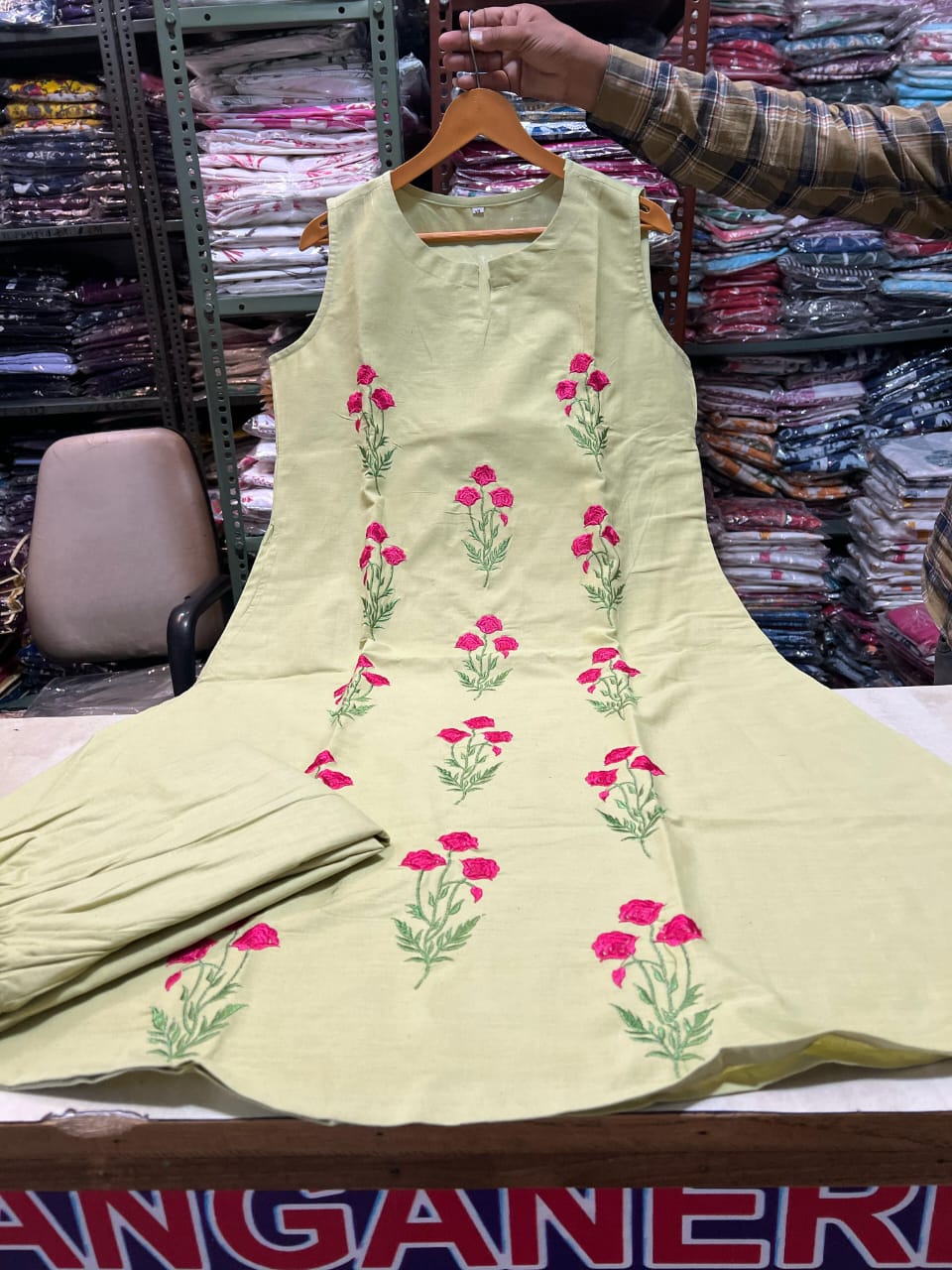 Beautiful Butta machine embroidery Suit Set for a graceful look - SKU3