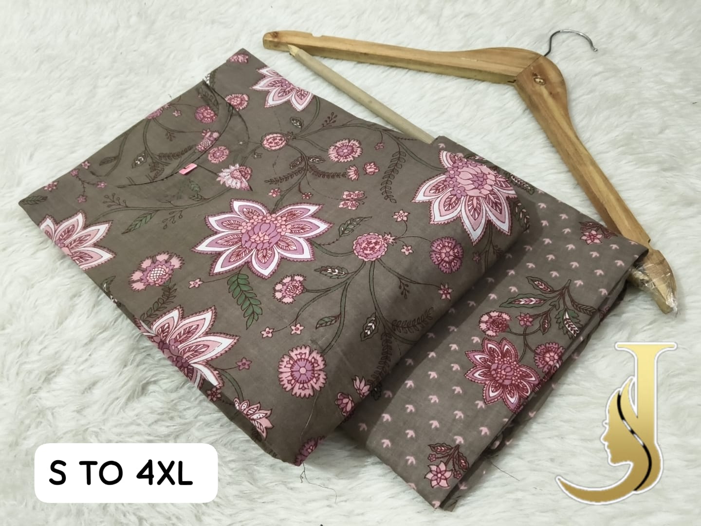 Premium Cotton Jaipuri Kurti & Pant Set for Women - Default