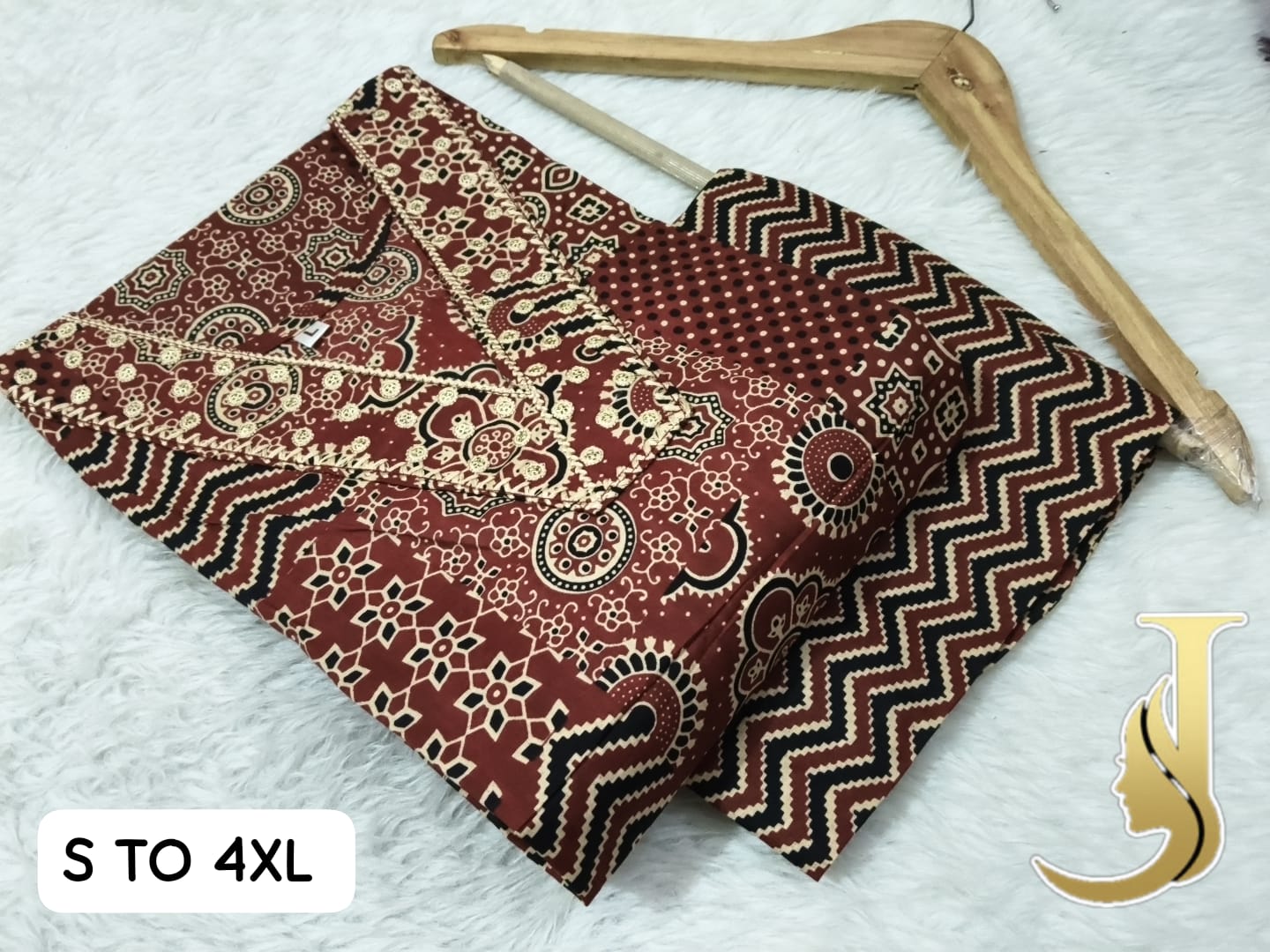 Premium Cotton Jaipuri Kurti & Pant Set for Women