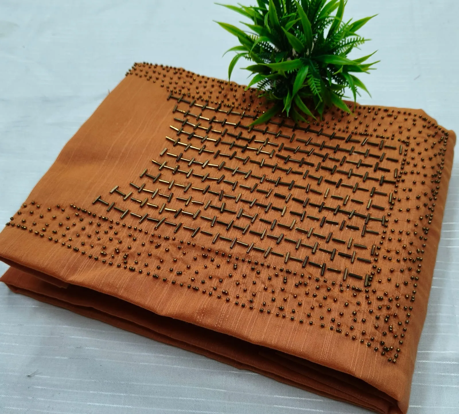Premium Cotton & Silk Hand Work Top Material - Hand Work Top Materialefault