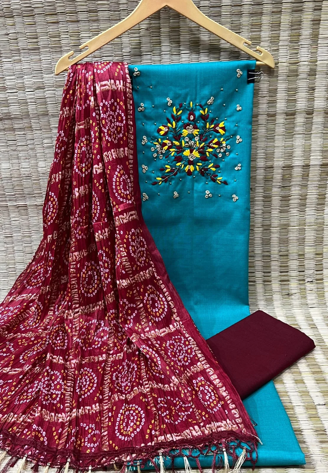 Elegant Cotton Silk Dress Material Collection for Women - Blue