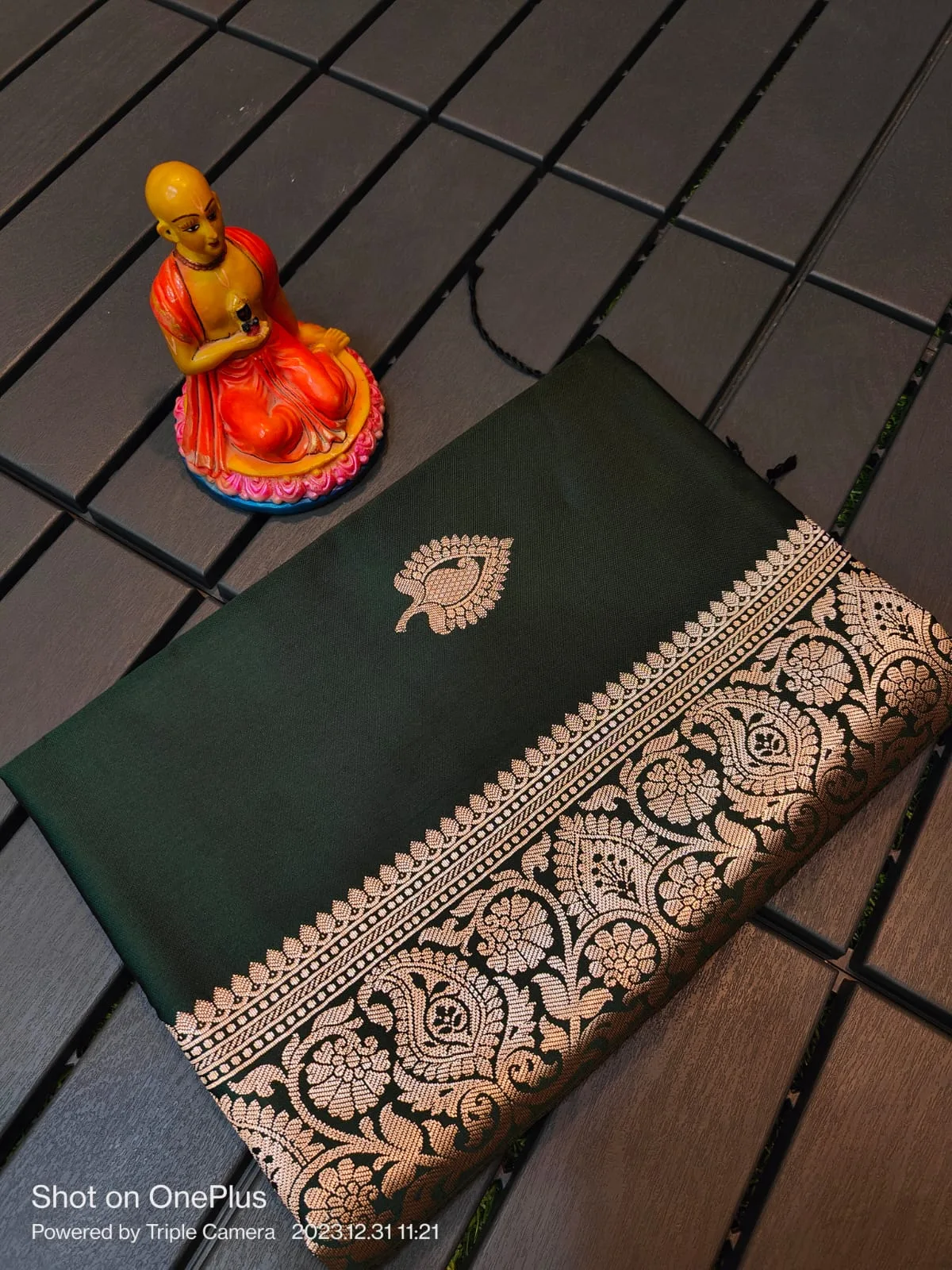 Most Demanding Muga Silk Saree Collection - Dark Green