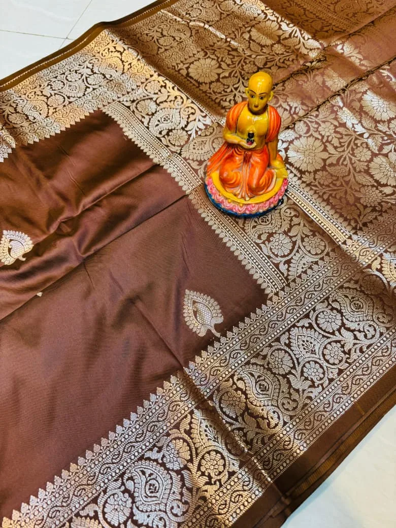 Most Demanding Muga Silk Saree Collection - Brown