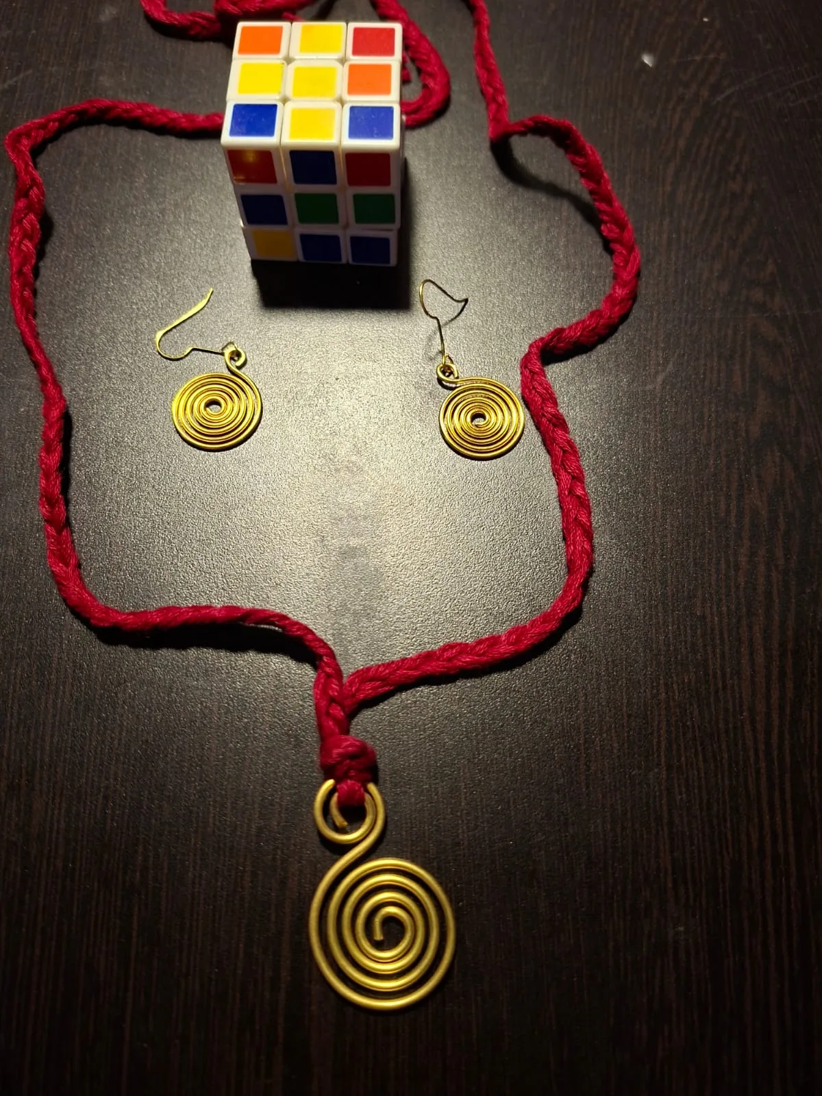 Handcrafted Elegant Brass Jewellery Set