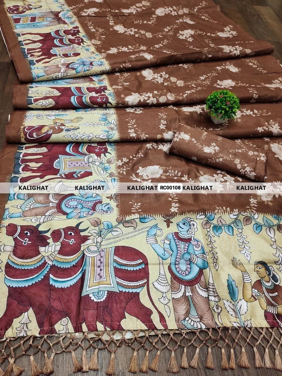 Kalighat Art Saree – A Timeless Blend of Heritage & Elegance