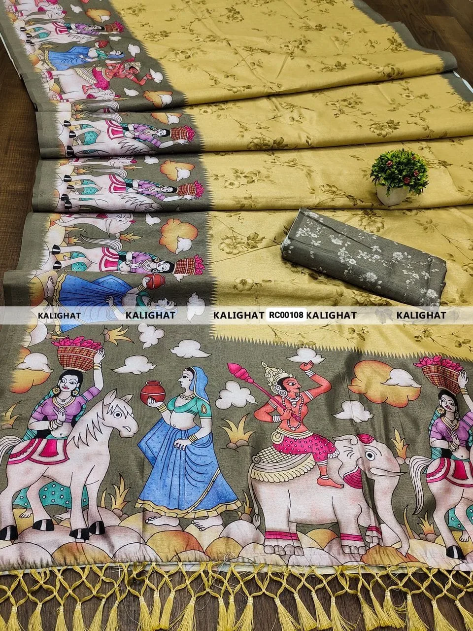 Kalighat Art Saree – A Timeless Blend of Heritage & Elegance - Design 6