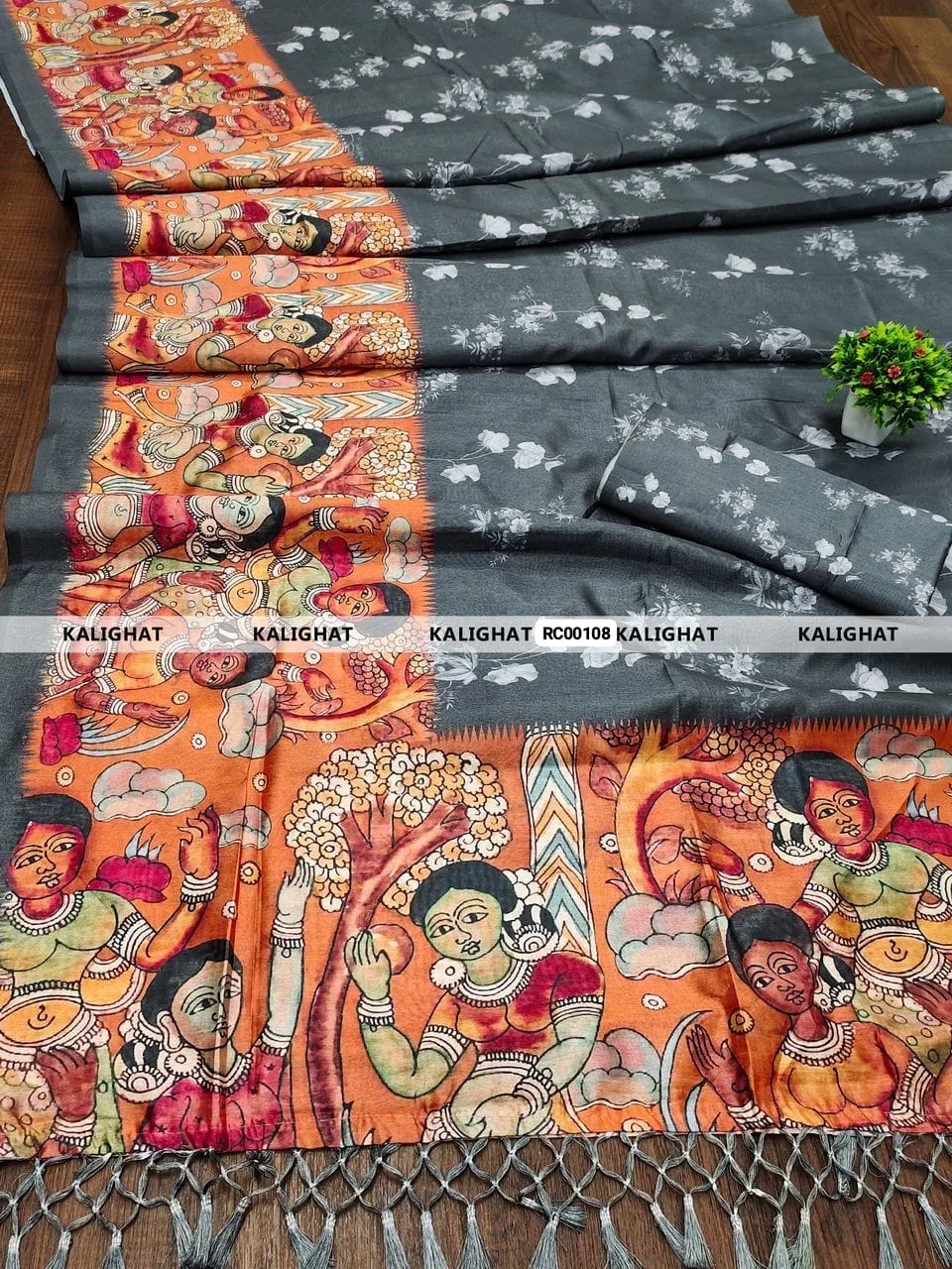 Kalighat Art Saree – A Timeless Blend of Heritage & Elegance - Design 7