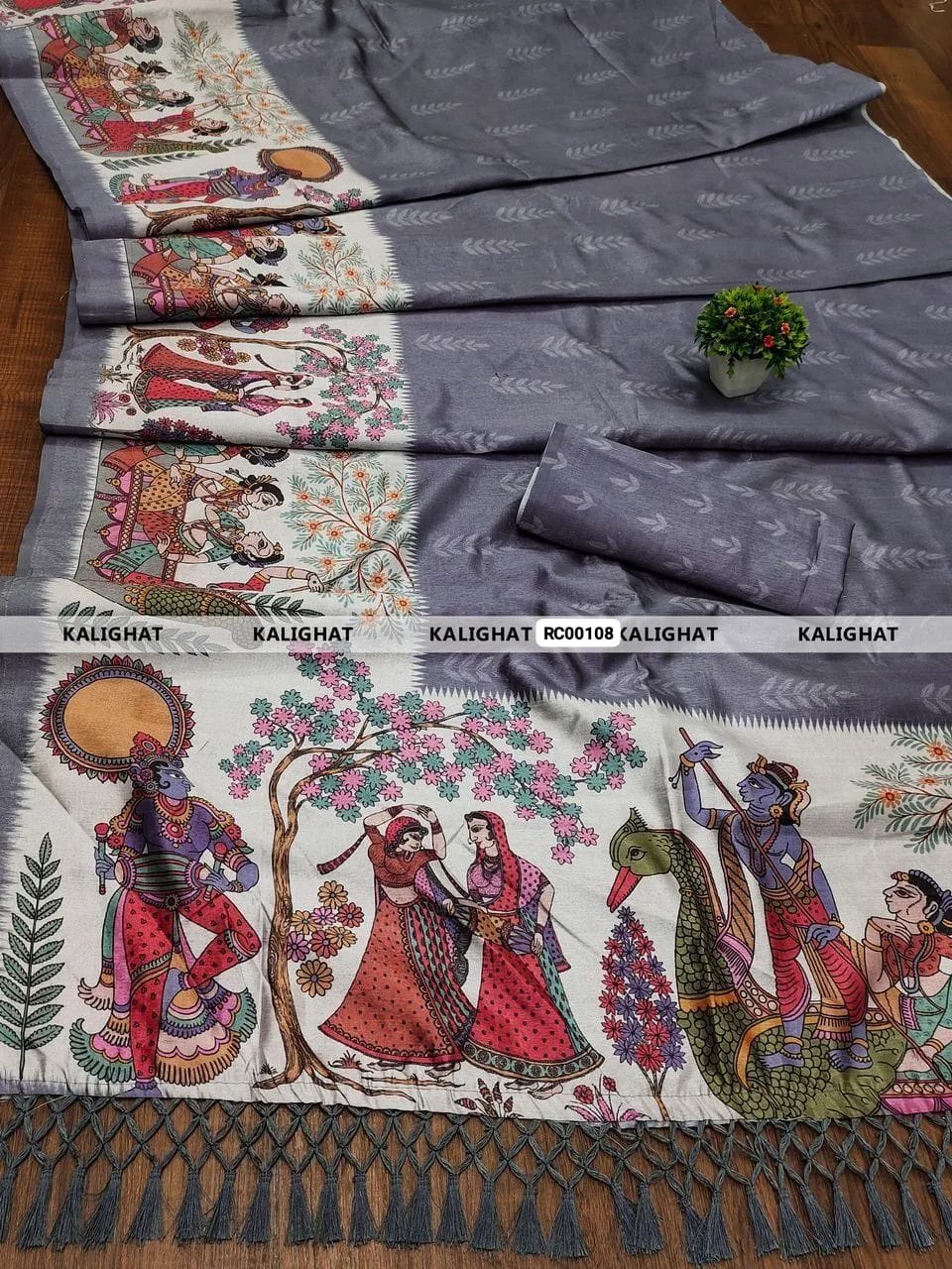 Kalighat Art Saree – A Timeless Blend of Heritage & Elegance - Design 11