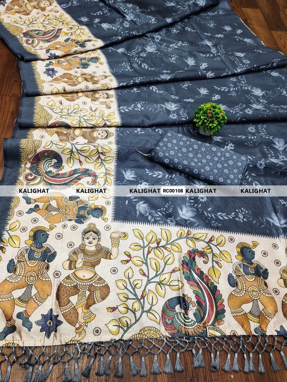 Kalighat Art Saree – A Timeless Blend of Heritage & Elegance - Design 12
