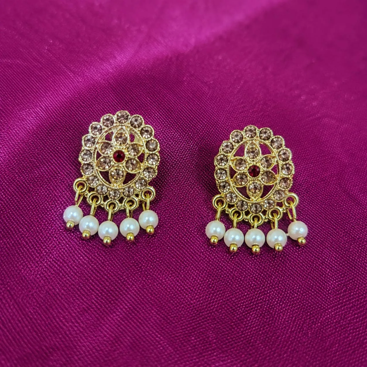 Temple Jewellery Set – Premium Golden Finish | Traditional Ethnic Jewellery - Design 3