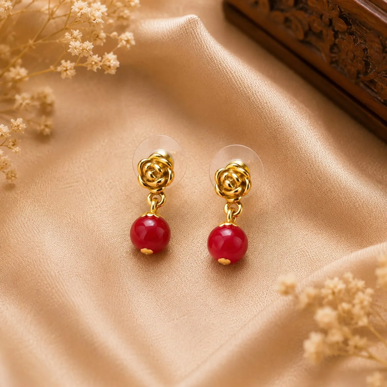 Temple Jewellery Set – Premium Golden Finish | Traditional Ethnic Jewellery - Design 4