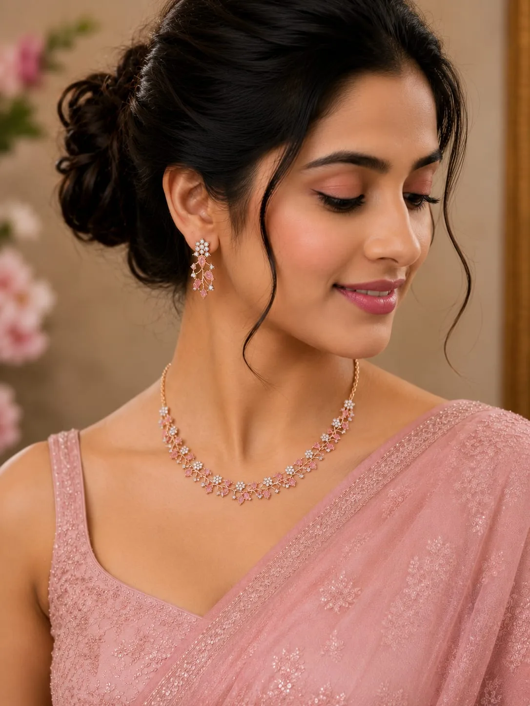 American Diamond-Inspired Set for Women | Elegant Traditional Jewellery - Design 3