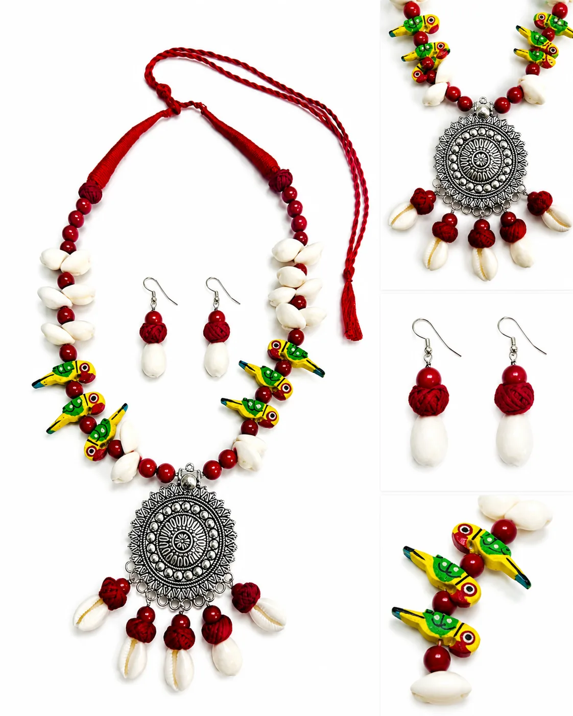 Handmade Oxidised Fusion Jewellery Set - Design 2