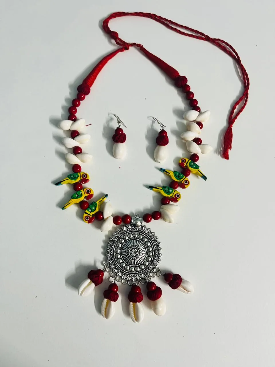 Handmade Oxidised Fusion Jewellery Set - Design 2