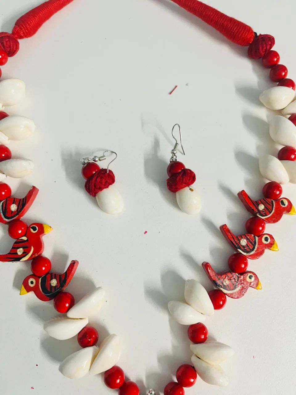 Handmade Oxidised Fusion Jewellery Set - Design 4