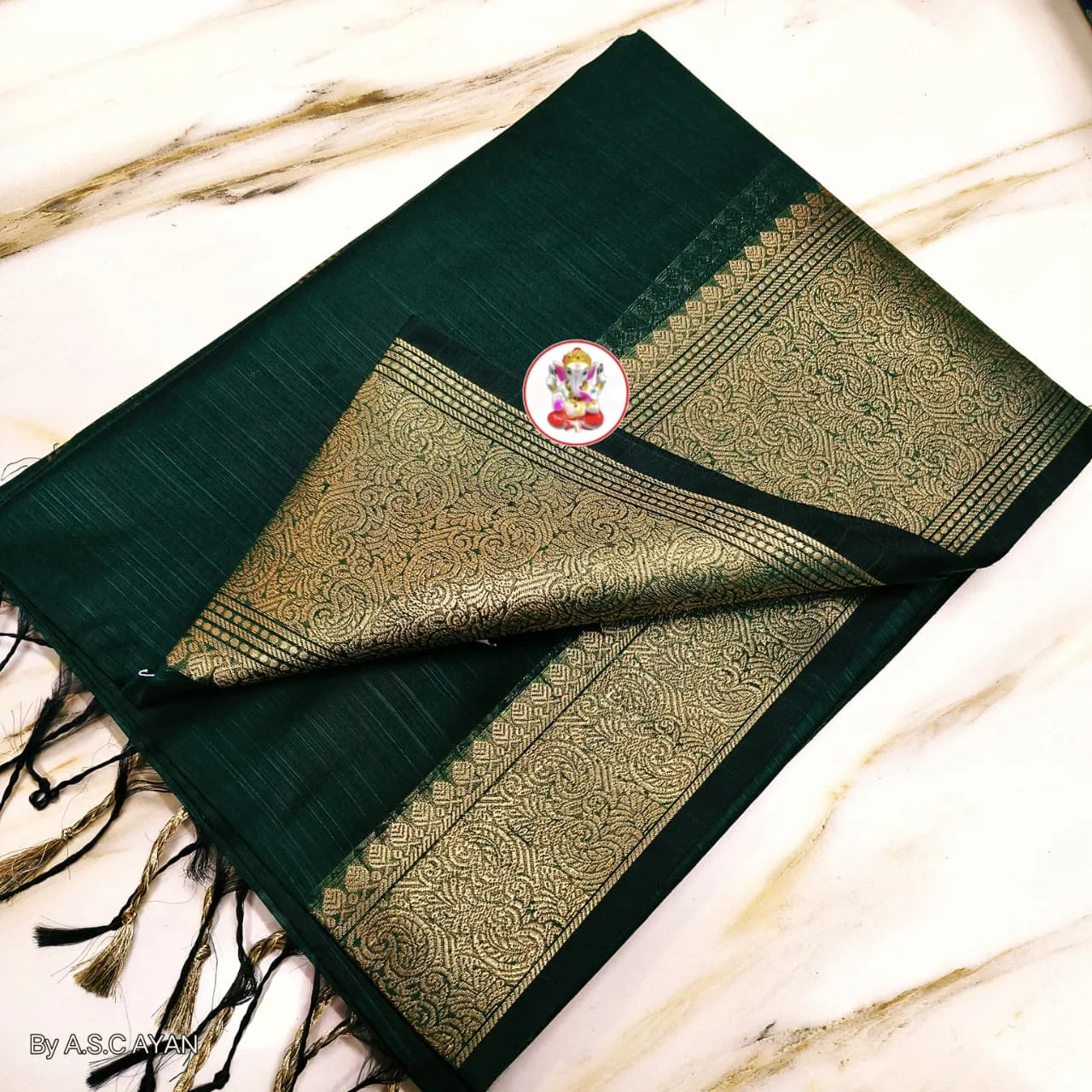 Premium Slab Silk Handloom Saree - Black