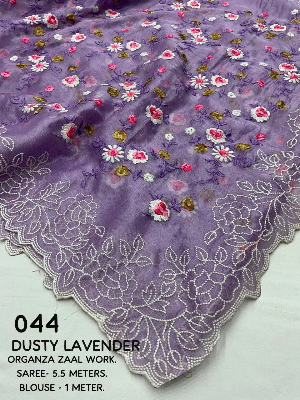 Premium Organza Embroidery Saree