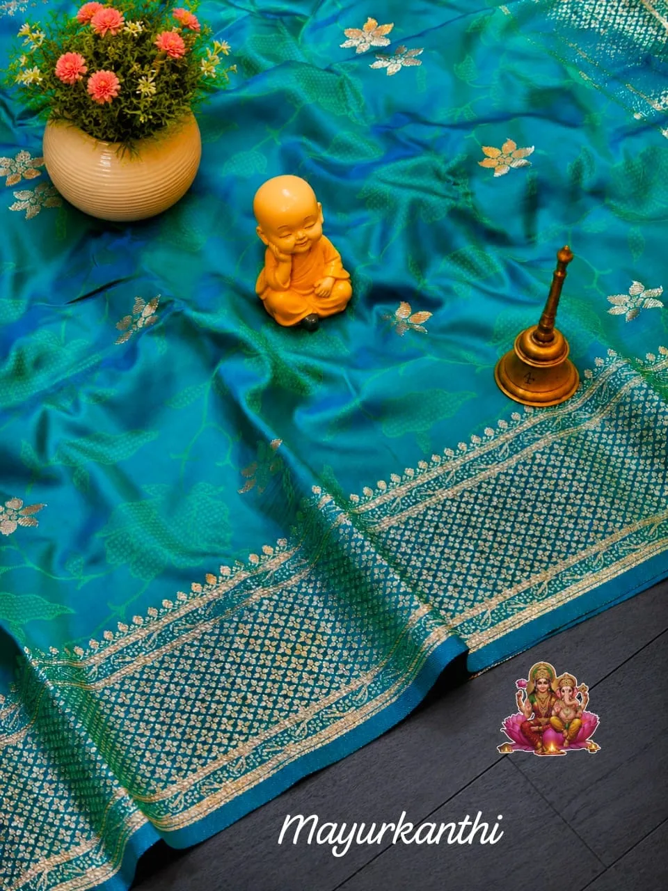Beautiful Tanchoi Katan Silk Saree - Sky Blue