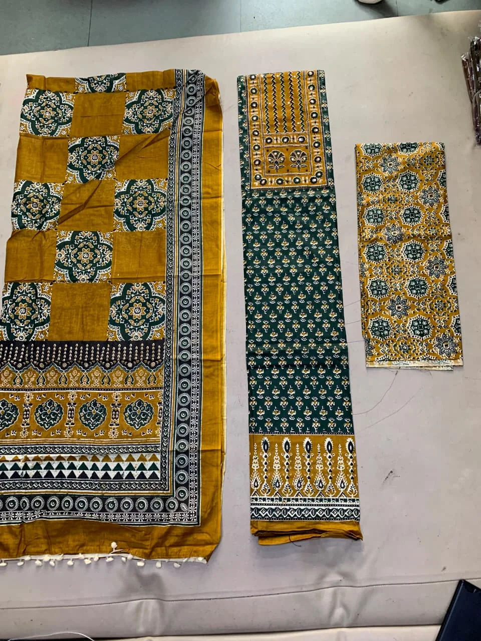 PURE COTTON AJRAKH 3-PIECE DRESS MATERIAL - Design1