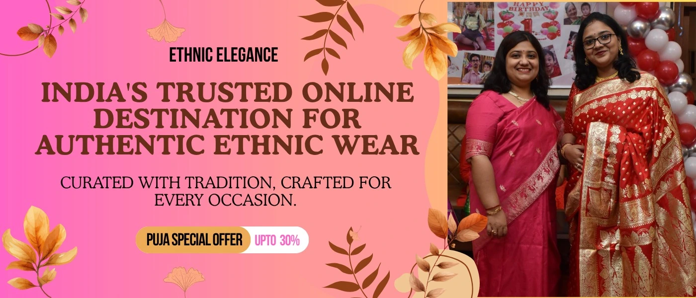 Rajlaxmi International saree collection banner